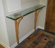 cherry hall table base